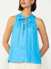 Load image into Gallery viewer, Current Air - Halter Lace Trim Tie Blouse FINAL SALE ITEM