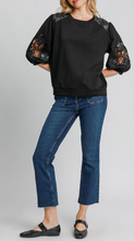 Load image into Gallery viewer, Umgee - French Terry Lace Top Final Sale Item