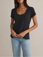 Load image into Gallery viewer, Z Supply - Anywhere Scoop Tee Black