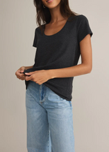 Load image into Gallery viewer, Z Supply - Anywhere Scoop Tee Black