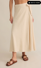 Load image into Gallery viewer, Z Supply - Salerno Wrap Midi Skirt Sandshell