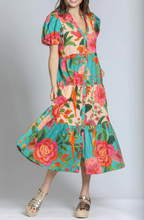 Load image into Gallery viewer, AP.NY - Mixed Print Long Tiered Dress