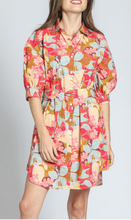 Load image into Gallery viewer, AP.NY - Belted Dress With Puff Sleeves