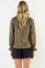 Load image into Gallery viewer, THML Clothing - Long sleeve sueve v neck top