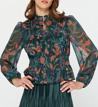 Load image into Gallery viewer, Current Air- Long Sleeve Key-hole Neck Shirt