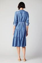 Load image into Gallery viewer, Current Air - Button Down Tiered Midi Dress