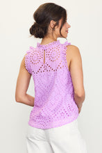 Load image into Gallery viewer, Skies Are Blue- Eyelet Lace Top