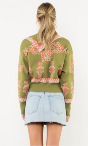 THML Clothing - Long sleeve print sweater