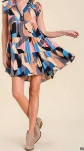 Umgee - Abstract Print Dress - Final Sale Item!