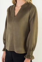 Load image into Gallery viewer, THML Clothing - Long sleeve sueve v neck top