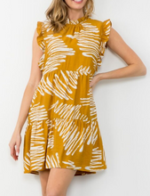 Load image into Gallery viewer, THML Clothing - Flutter Sleeve Tiered Dress