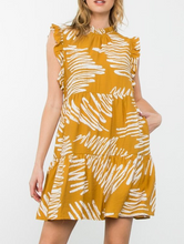 Load image into Gallery viewer, THML Clothing - Flutter Sleeve Tiered Dress