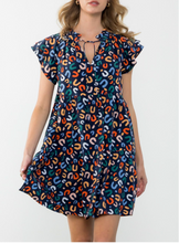 Load image into Gallery viewer, THML Clothing - Flutter Sleeve Print Dress FINAL SALE ITEM