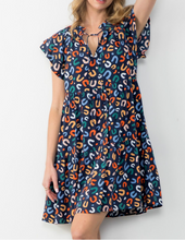 Load image into Gallery viewer, THML Clothing - Flutter Sleeve Print Dress FINAL SALE ITEM