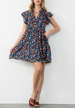 Load image into Gallery viewer, THML Clothing - Flutter Sleeve Print Dress FINAL SALE ITEM