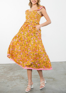 THML Clothing - Floral Tiered Dress FINAL SALE ITEM