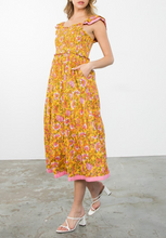 Load image into Gallery viewer, THML Clothing - Floral Tiered Dress FINAL SALE ITEM