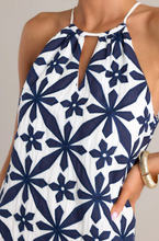 Load image into Gallery viewer, Skies Are Blue- Embroidered Halter Dress