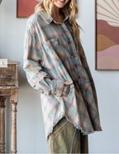 Load image into Gallery viewer, Oli &amp; Hali - Mineral Washed Plaid Shirt