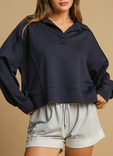 Umgee -Buttery Soft Sweatshirt Final Sale Item