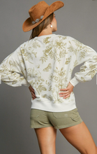 Load image into Gallery viewer, Umgee -Floral Print French Terry Top Final Sale Item