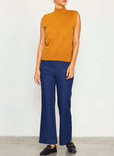 Load image into Gallery viewer, Skies Are Blue- Mock Neck Sleeveless Knit Top