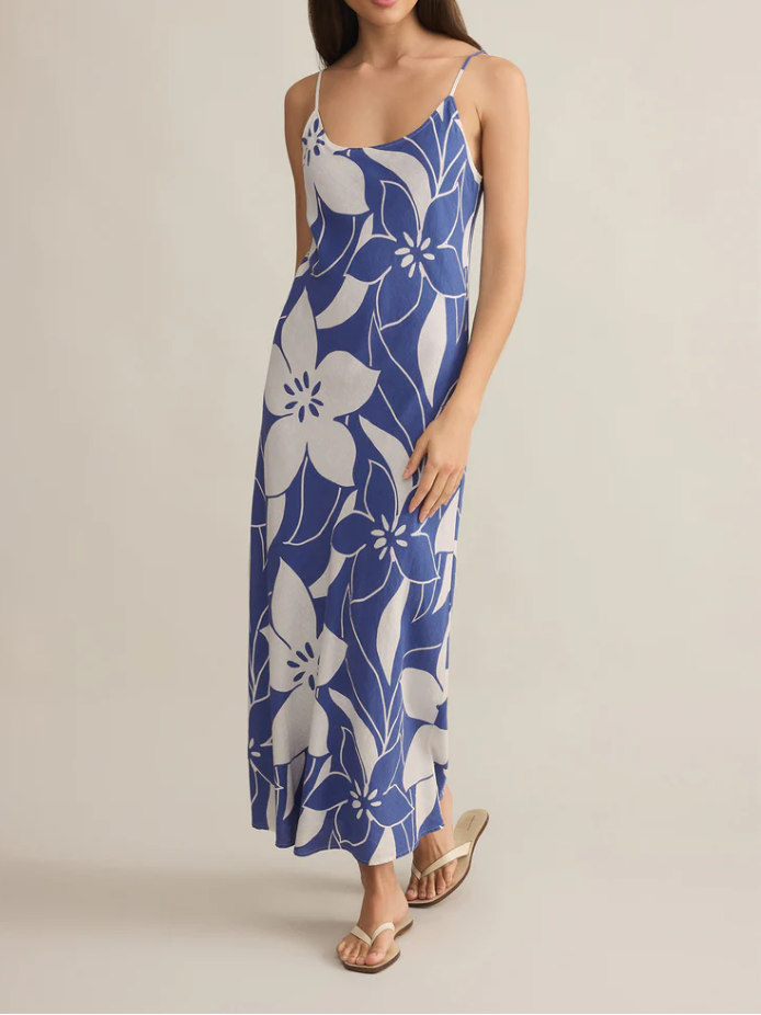 Z Supply Cecily Madero Maxi Dress Riviera S