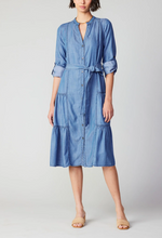 Load image into Gallery viewer, Current Air - Button Down Tiered Midi Dress