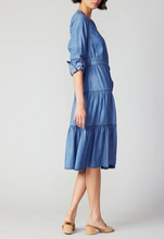 Load image into Gallery viewer, Current Air - Button Down Tiered Midi Dress
