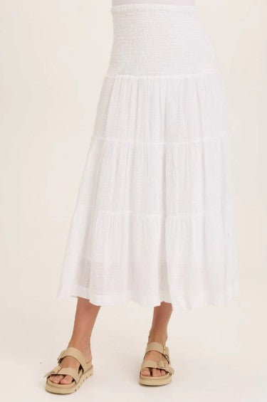 Wearables By XCVI - Paigene Gauze Tiered Skirt FINAL SALE ITEM