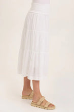 Load image into Gallery viewer, Wearables By XCVI - Paigene Gauze Tiered Skirt FINAL SALE ITEM