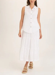 Wearables By XCVI - Paigene Gauze Tiered Skirt FINAL SALE ITEM