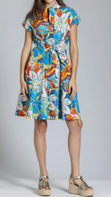 Load image into Gallery viewer, AP.NY - Short Sleeve Shirt Dress With Self Tie