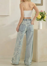 Load image into Gallery viewer, Oli &amp; Hali - Washed Heart Patchwork Denim Jeans
