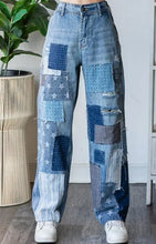 Load image into Gallery viewer, Oli &amp; Hali - Washed Patchwork Detail Jeans