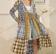 Load image into Gallery viewer, oli &amp; hali - WASHED PLAID MIX DUSTER