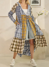 Load image into Gallery viewer, oli &amp; hali - WASHED PLAID MIX DUSTER