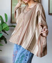 Load image into Gallery viewer, OLI &amp; HALI - WASHED VERTICAL STRIPE TOP