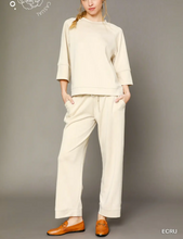 Load image into Gallery viewer, Umgee Clothing - 3/4 Sleeved Drop Shoulder Top