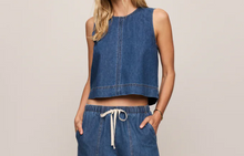 Load image into Gallery viewer, Z Supply - Sun Seeker Denim Cropped Tank