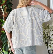 Load image into Gallery viewer, Oli &amp; Hali - ALL OVER HEART PATCHWORK RELAXED CASUAL TOP
