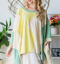 Load image into Gallery viewer, Oli &amp; Hali - WASHED MULTICOLOR ZIGZAG OVERSIZED TOP