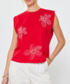 Load image into Gallery viewer, Current Air - Floral Motifs Embroidered Top
