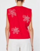 Load image into Gallery viewer, Current Air - Floral Motifs Embroidered Top