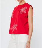 Load image into Gallery viewer, Current Air - Floral Motifs Embroidered Top