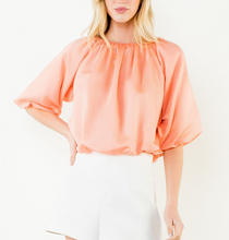Load image into Gallery viewer, THML - Short Sleeve Gathered Neck Top
