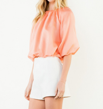 Load image into Gallery viewer, THML - Short Sleeve Gathered Neck Top