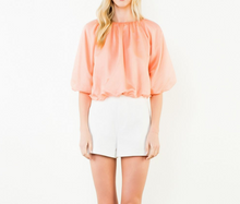 Load image into Gallery viewer, THML - Short Sleeve Gathered Neck Top