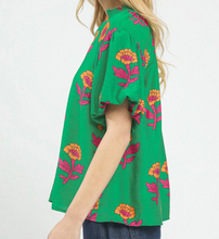 Load image into Gallery viewer, Umgee - Block Print Floral Top