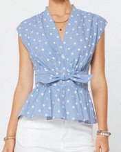 Load image into Gallery viewer, Current Air - Betty Blue Polka Dot Top